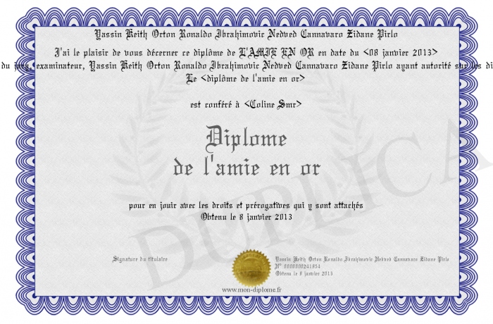 diplome zidane